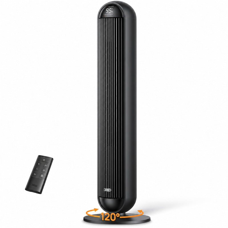DREO 42" Space Heater Large Room, 25dB Heater and Fan Combo with Remote