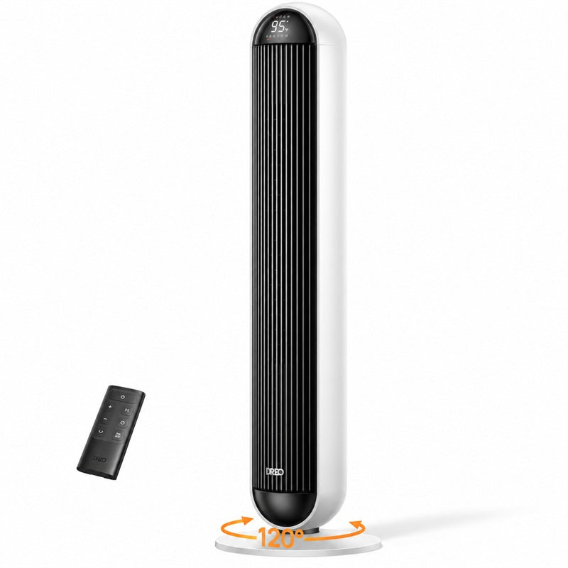 DREO 42" Space Heater Large Room, 25dB Heater and Fan Combo with Remote