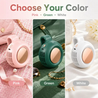 Mini Bladeless Portable Fan, Rechargeable 3-Speed Waist Clip Fan with Quiet Turbo Airflow, Handheld Personal Fan & Phone Cooling Fan for Travel, Outdoor, Camping, Work