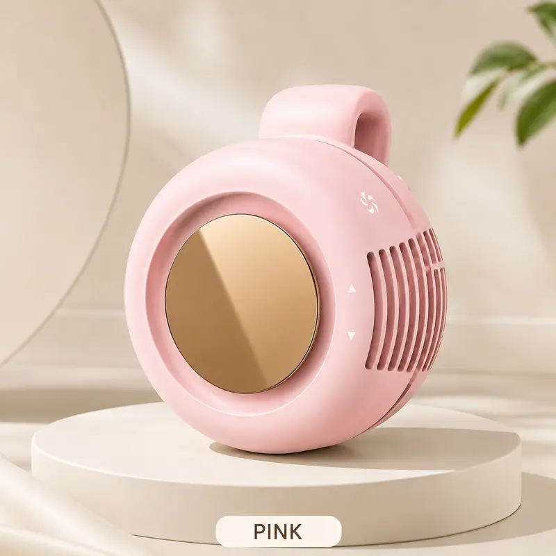 Mini Bladeless Portable Fan, Rechargeable 3-Speed Waist Clip Fan with Quiet Turbo Airflow, Handheld Personal Fan & Phone Cooling Fan for Travel, Outdoor, Camping, Work
