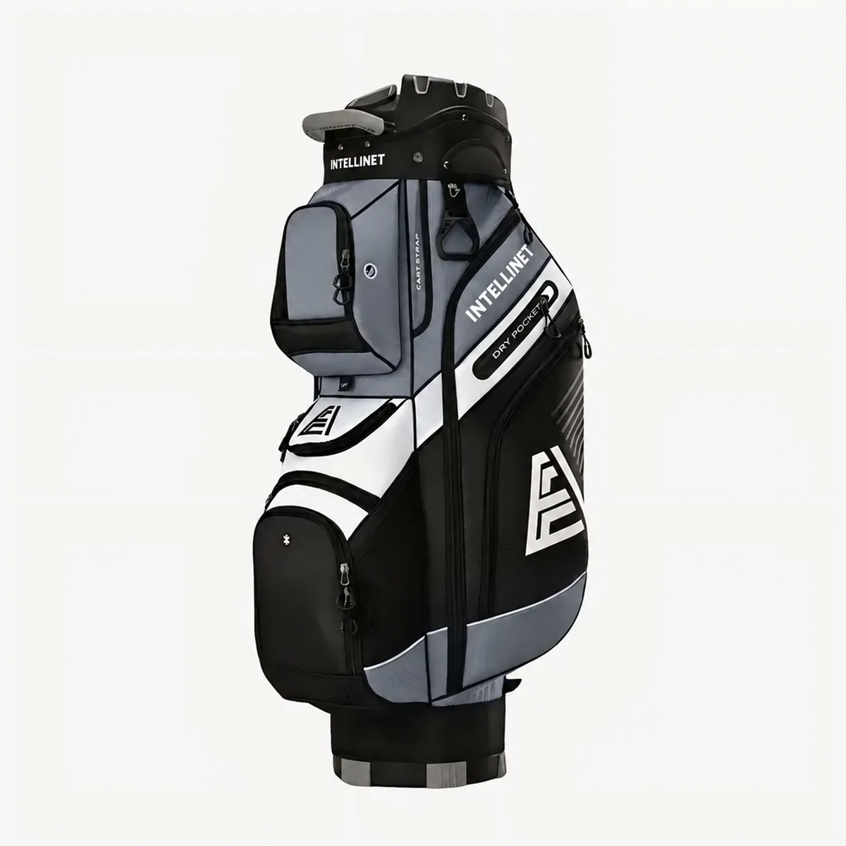 INTELLINET Golf Cart Bag for Men, 14-Way Divider Top with Insulated Cooler Pocket