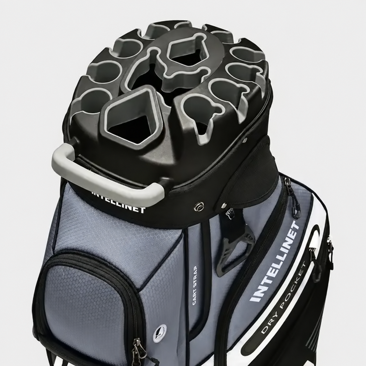 INTELLINET Golf Cart Bag for Men, 14-Way Divider Top with Insulated Cooler Pocket