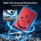 Multifunctional Lens Protection Case with Invisible Stand & Camera Protection for iPhone